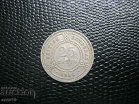 Brit. Honduras 25 cents 1966
