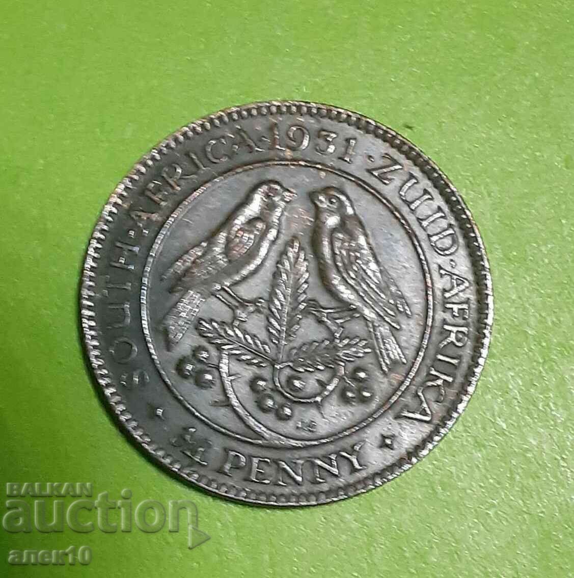 South. Africa 1/4 penny 1931