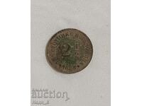 2 1/2 cenți 1888 din 1 st