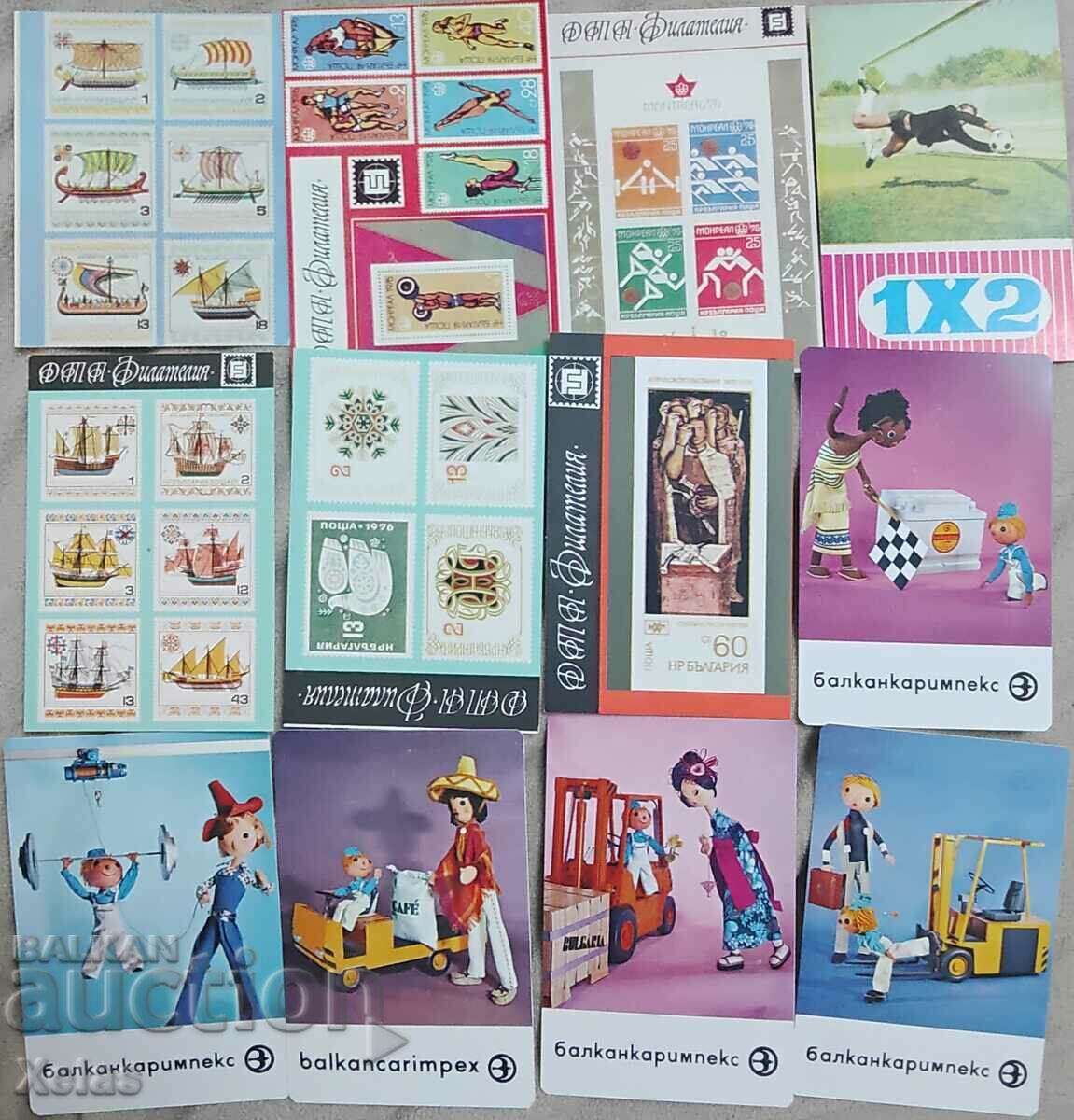 Calendar 50 pcs. old calendars from the 1980s