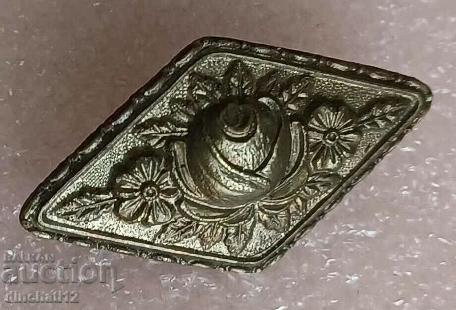 Old very rare Rhombus Rose brooch