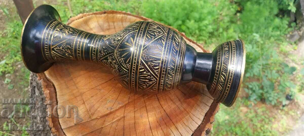 A metal vase - 7 A metal vase - 7