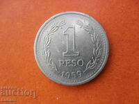 1 песо 1959 г. Аржентина