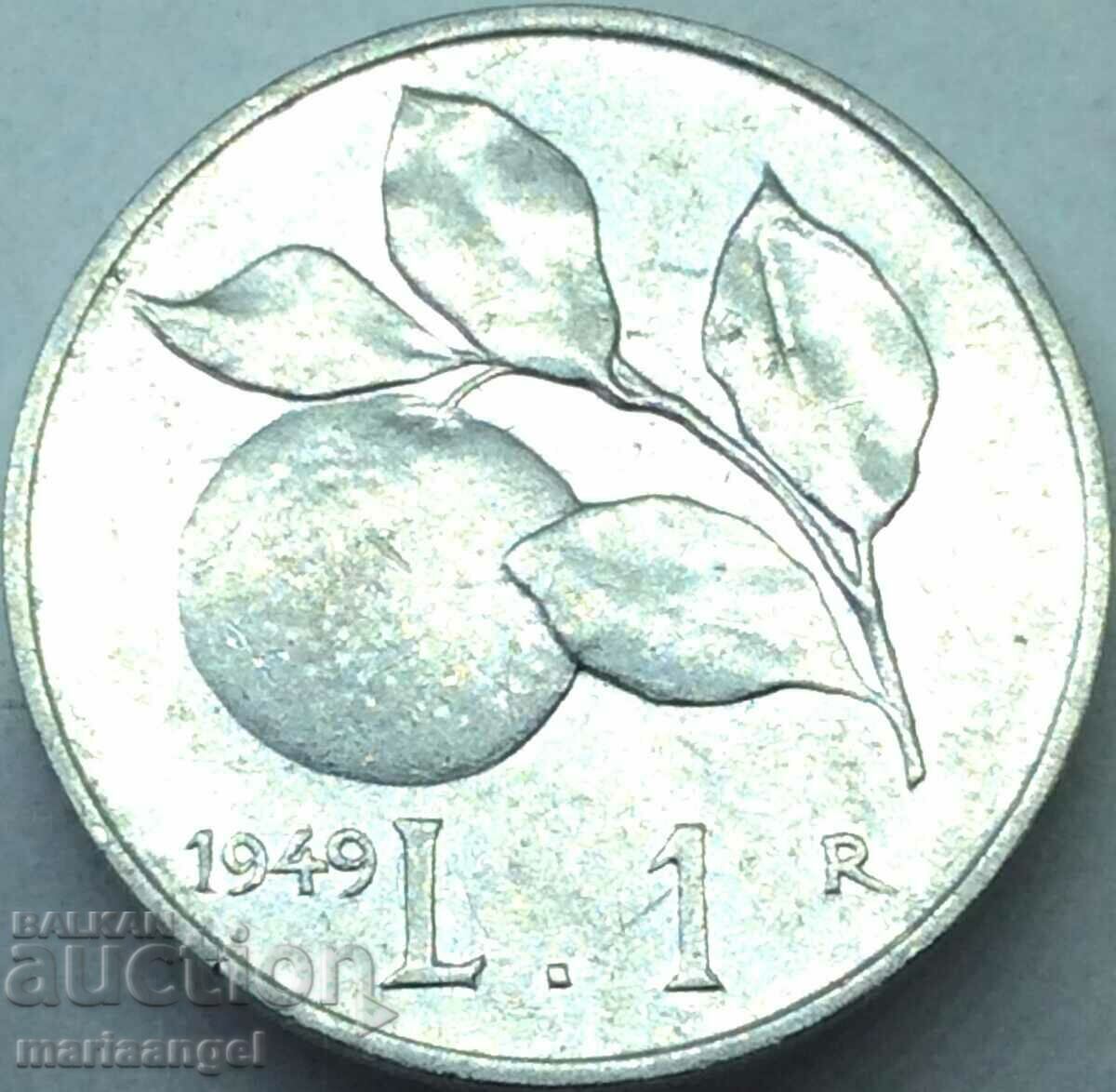 1 λίρα 1949 Ιταλία