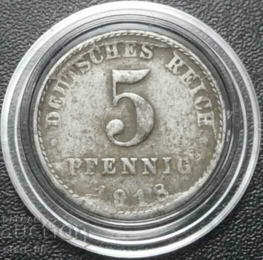 5 pfennig 1918
