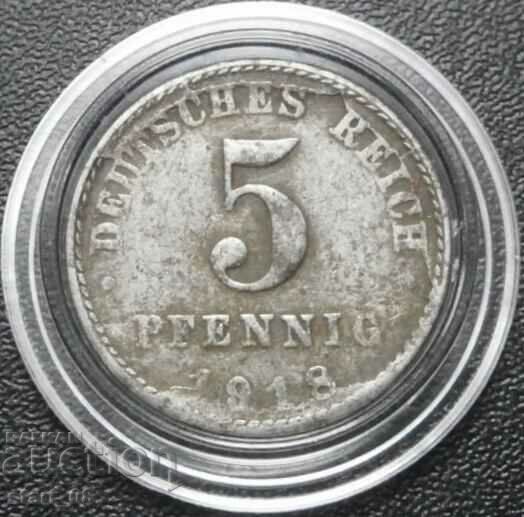 5 пфенига 1918