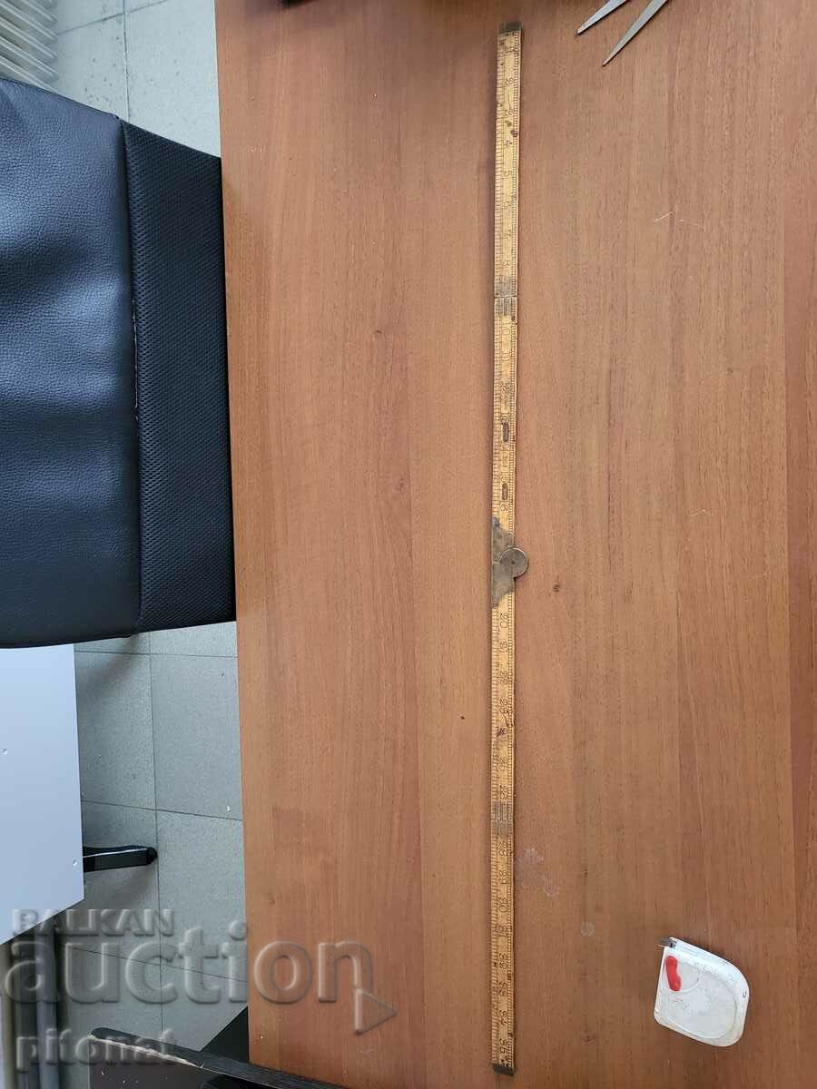 Δημοπρασία Παλιό πτυσσόμενο ξύλινο μέτρο ίντσας Δημοπρασία Παλιό πτυσσόμενο ξύλινο μέτρο ίντσας