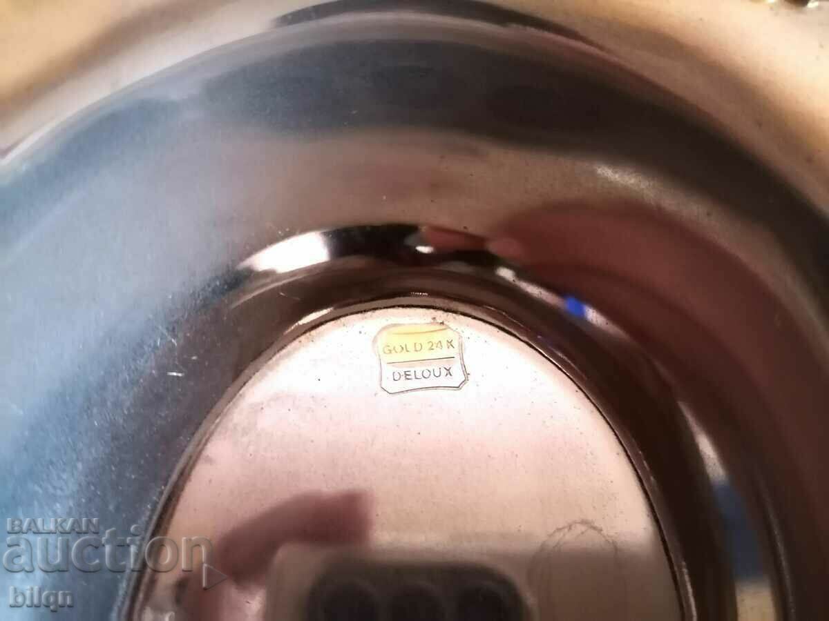 Delivery of Beautiful 24K Gold Plated Fruitiera Delivery of Beautiful 24K Gold Plated Fruitiera