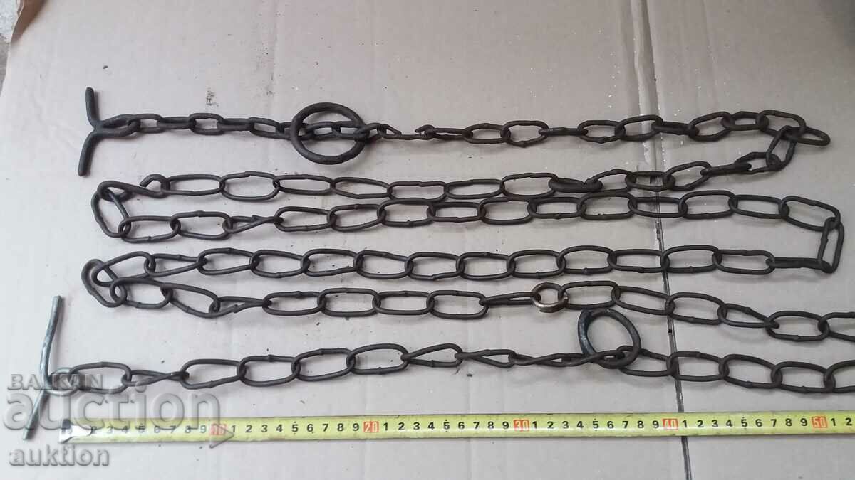 Auction old long chain shackles Auction old long chain shackles