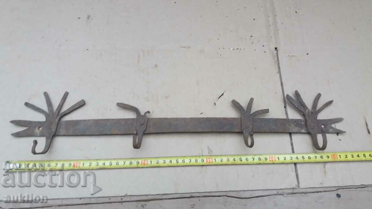 old wrought iron hanger with price 9.99 BGN | € 5.11 old wrought iron hanger with price 9.99 BGN | € 5.11