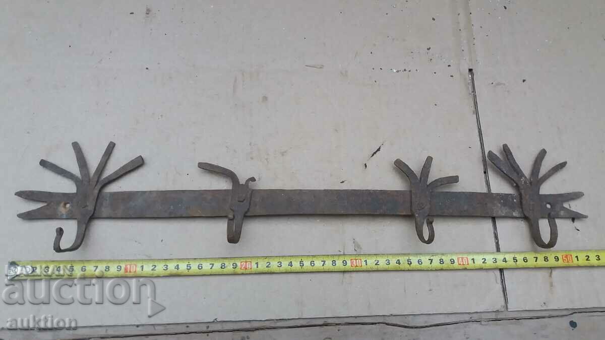 old wrought iron hanger - 5 old wrought iron hanger - 5