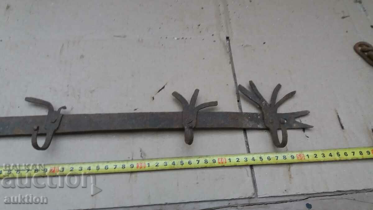old wrought iron hanger - 6 old wrought iron hanger - 6