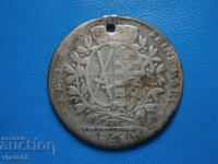 Silver coin 1 thaler Saxony Friedrich August