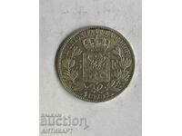 silver coin 5 francs Belgium 1870 silver