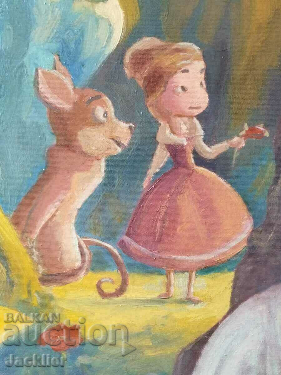 "Tale", Plamen Ovcharov, painting, 66x81cm - 5 "Tale", Plamen Ovcharov, painting, 66x81cm - 5