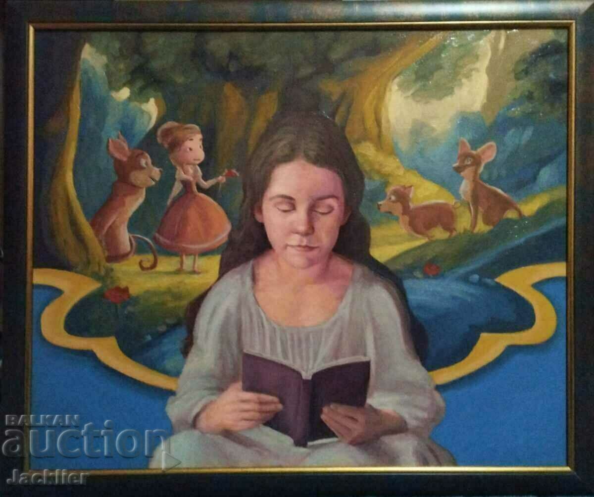 "Приказка", Пламен Овчаров, картина, 66х81см