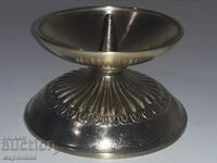 MASSIVE CANDLESTICK. BRASS