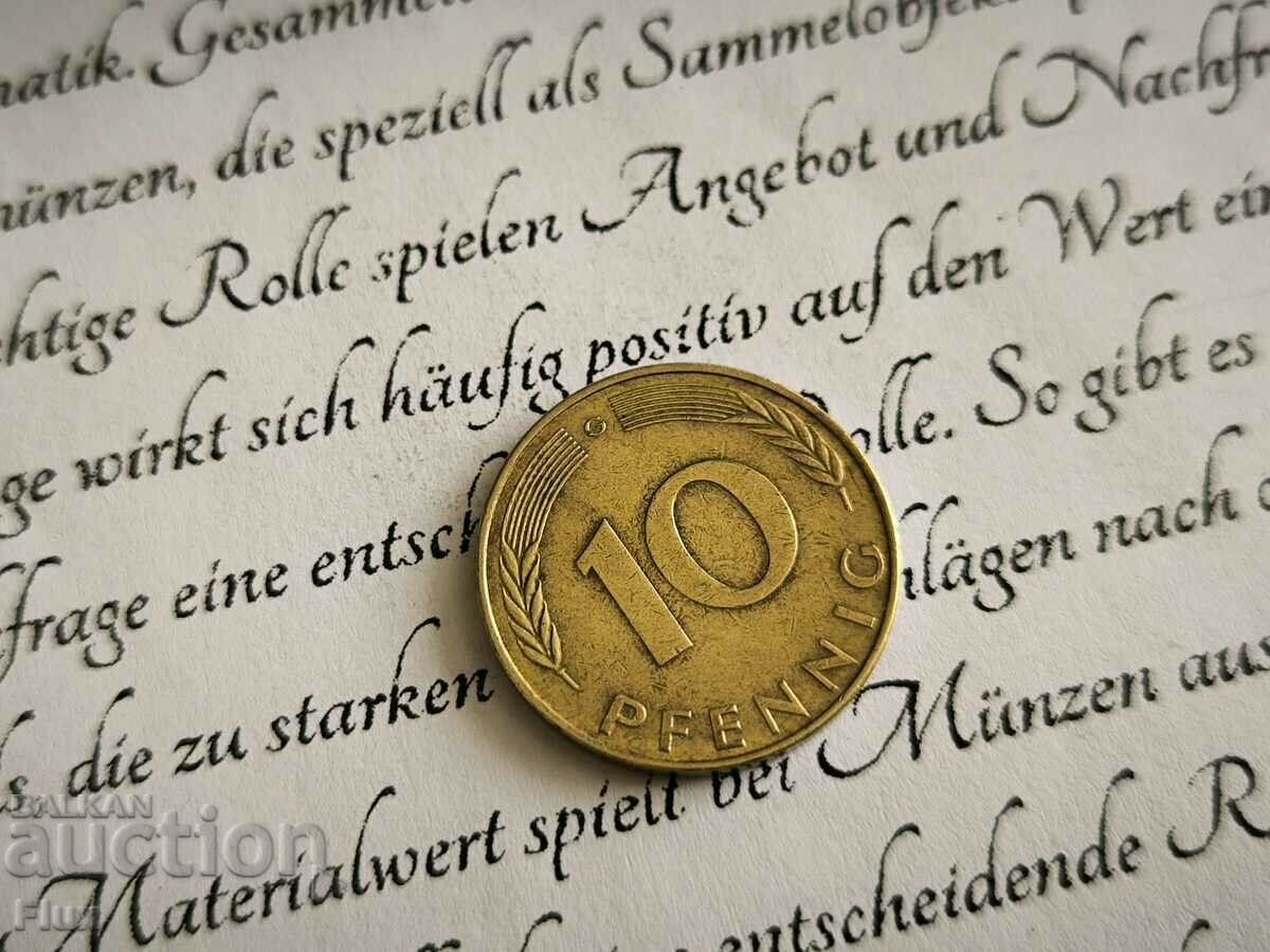 Κέρμα - Γερμανία - 10 Pfennig | 1971; σειρά G