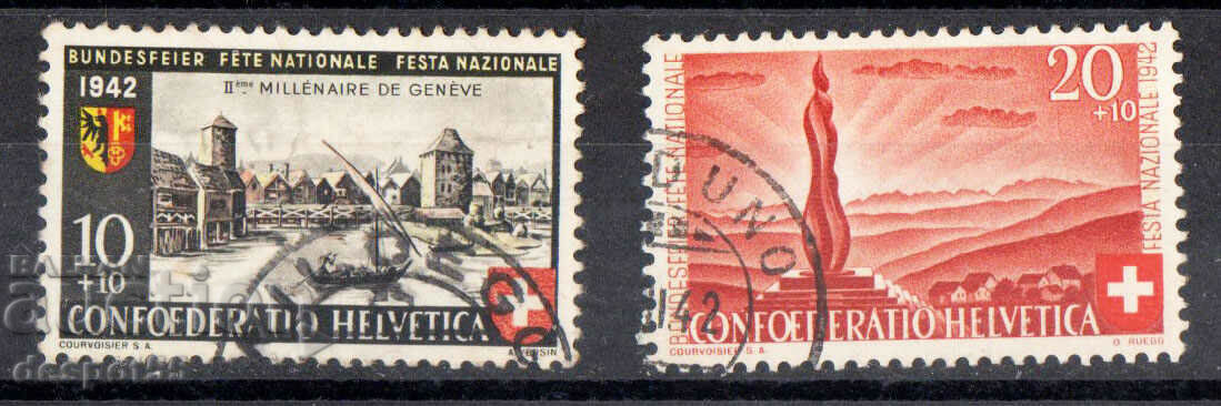 1942. Switzerland. Pro Patria - Geneva's 2000th anniversary.