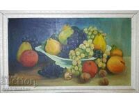 Large still life oil painting 135/80 cm. Bulgarian author