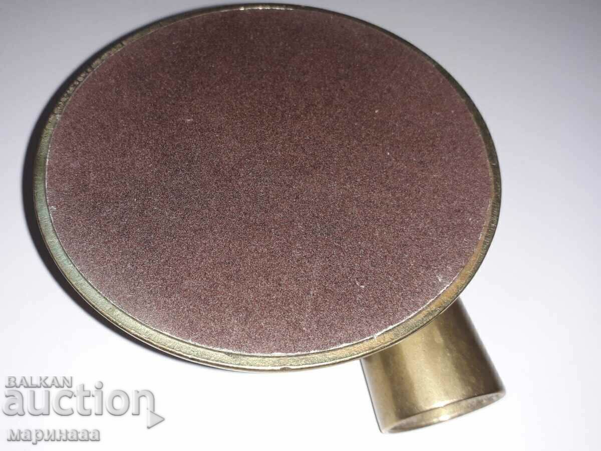 Delivery of MASSIVE 2-PIECE CANDLESTICK. BRASS. GERMANY Delivery of MASSIVE 2-PIECE CANDLESTICK. BRASS. GERMANY