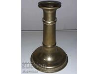 MASSIVE 2-PIECE CANDLESTICK. BRASS. GERMANY