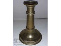 MASSIVE 2-PIECE CANDLESTICK. BRASS. GERMANY