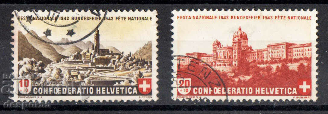 1943. Ελβετία. Pro Patria.