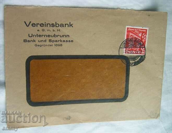 Plic postal 1935 - Germania, Banca si Banca de Economii