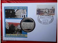 Germany-medal 2018-Saxony Anhalt and post.m. in a beautiful envelope