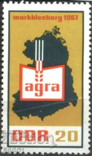 Harta expoziției agricole Clean Stamp 1967 din RDG Germania