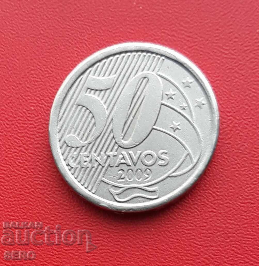 Бразилия-50 центавос 2009