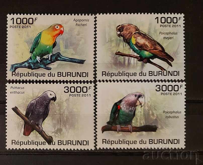 Burundi 2011 Faună/Păsări 8 MNH