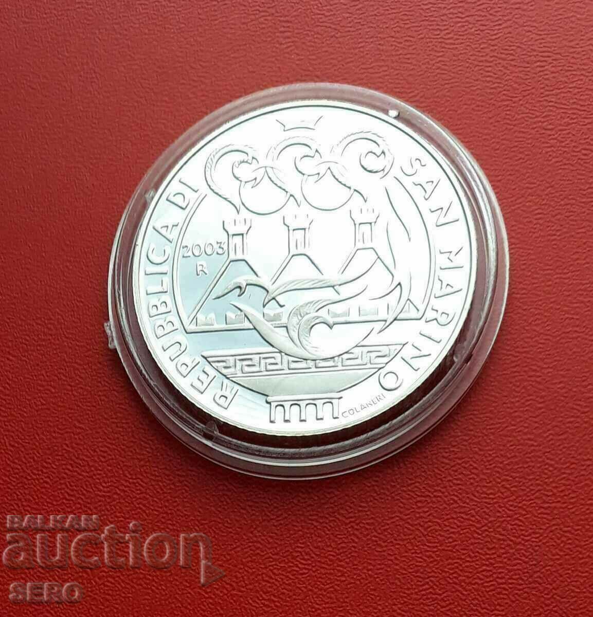 San Marino-5 euro 2003-rare-circulation 37 x. no.