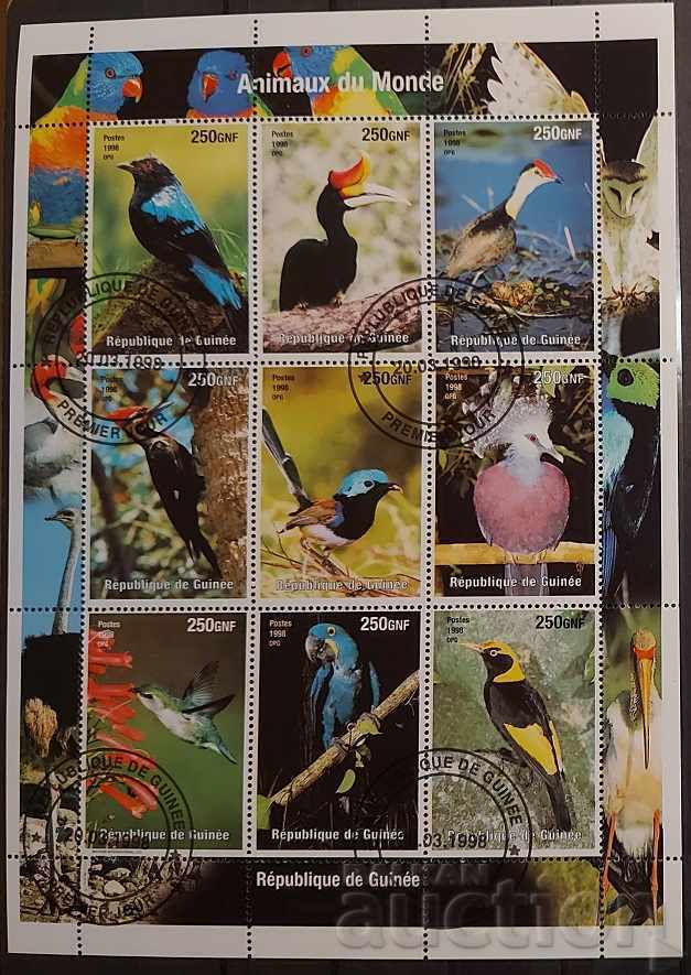 Guinea 1998 Fauna/Birds Block Clemo