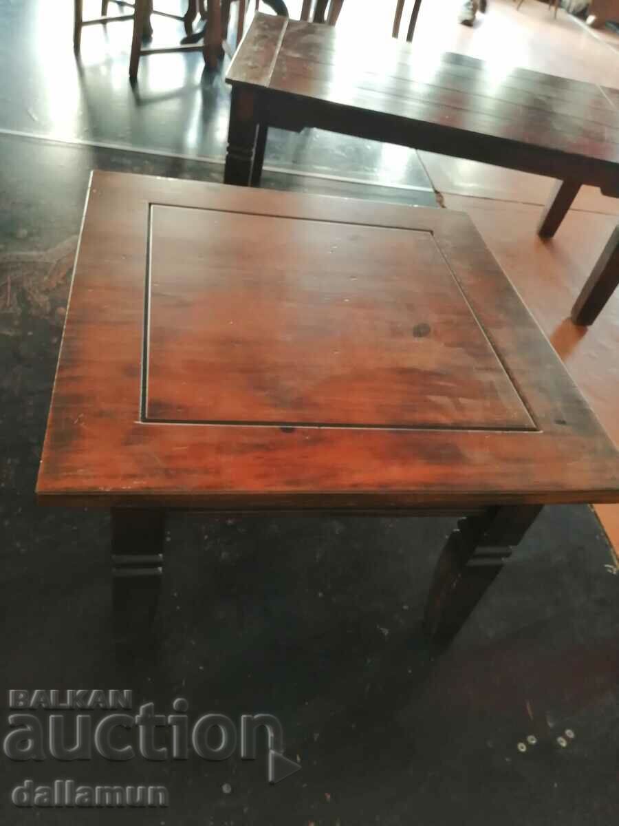 old solid wood table 45/65/65 cm with price 100.00 BGN | € 51.13 old solid wood table 45/65/65 cm with price 100.00 BGN | € 51.13