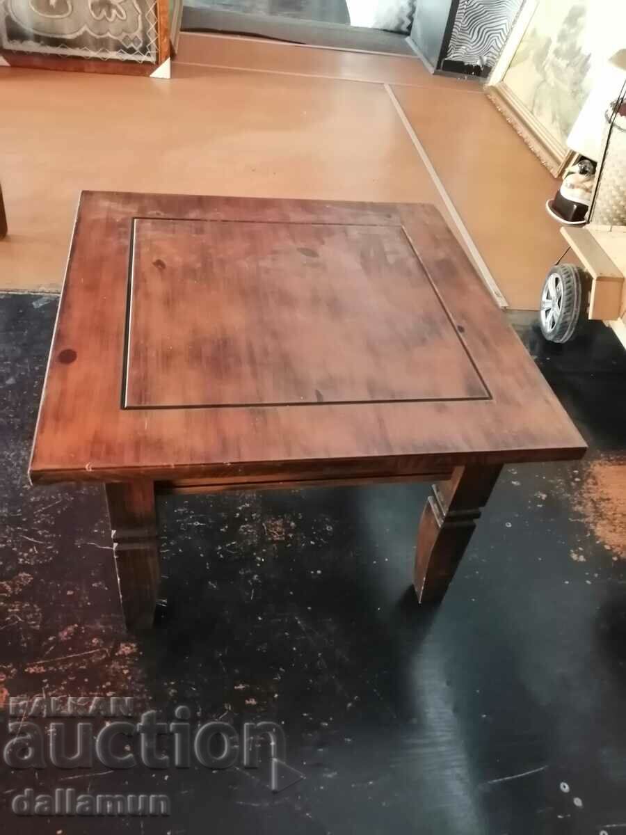 Auction old solid wood table 45/65/65 cm Auction old solid wood table 45/65/65 cm