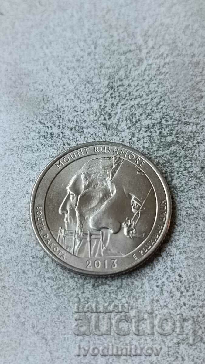 USA 25 Cents 2013 Π
