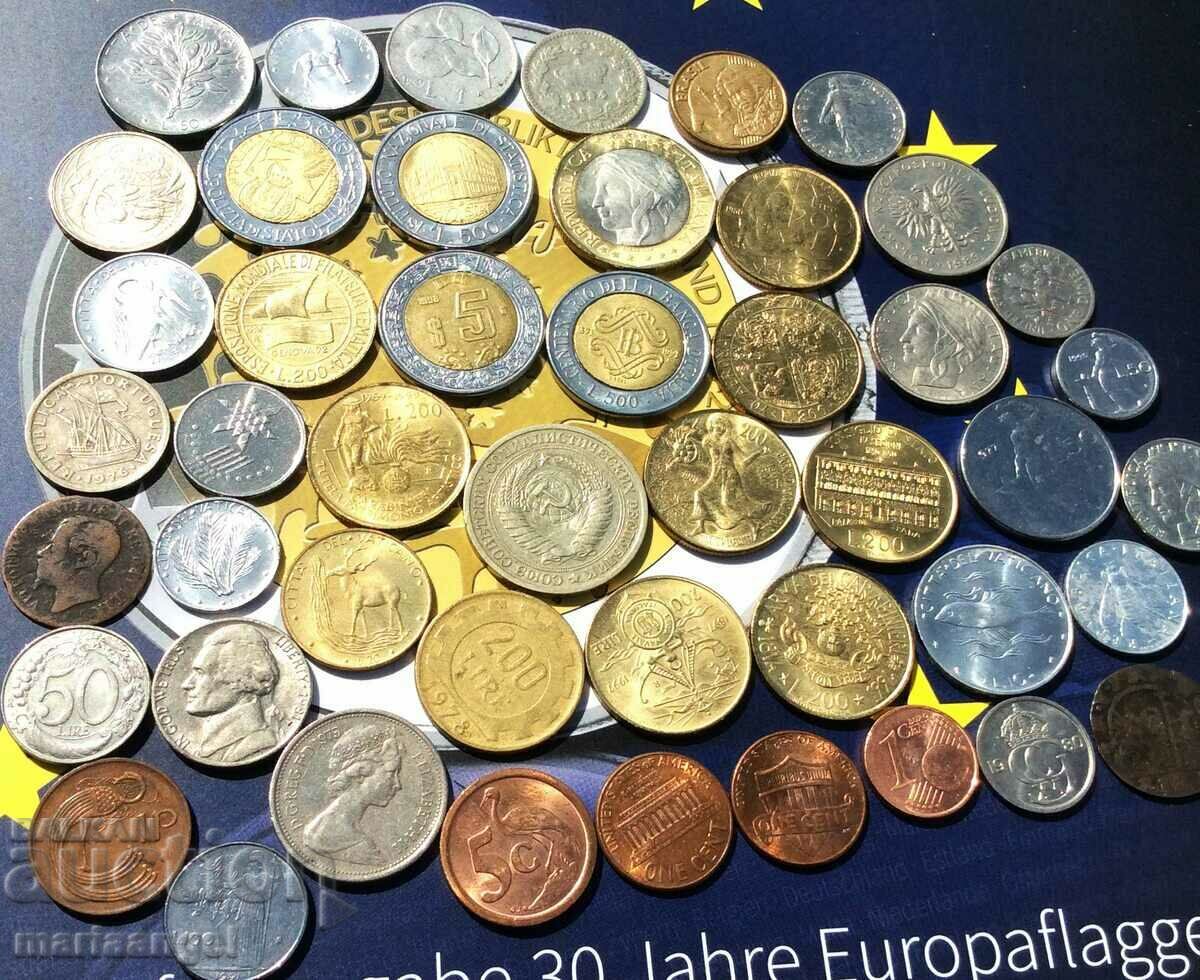 Сет от 47 монети от Италия, Ватикан и други