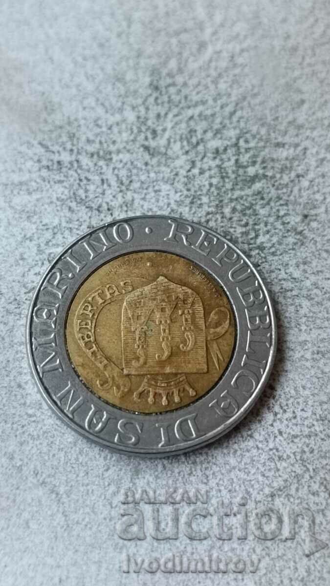San Marino 500 Lire 1989 Sixteen Centuries of History with price 4.35 BGN | € 2.22 San Marino 500 Lire 1989 Sixteen Centuries of History with price 4.35 BGN | € 2.22