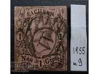 Old Germany - Saxony 1855 - Michel No 9