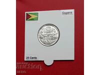 Guyana-25 cents 1991