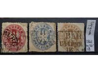 Old Germany - Prussia 1861 - Michel No16-18 complete series