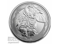 ARGINT 1 OZ 2023 GIBRALTAR - ELEFANT DE RĂZBOI