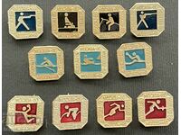 482 lot URSS de 11 semne olimpice Jocurile Olimpice de la Moscova 1980.