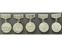 487 USSR lot of 5 Olympic signs Olympics Moscow 1980.