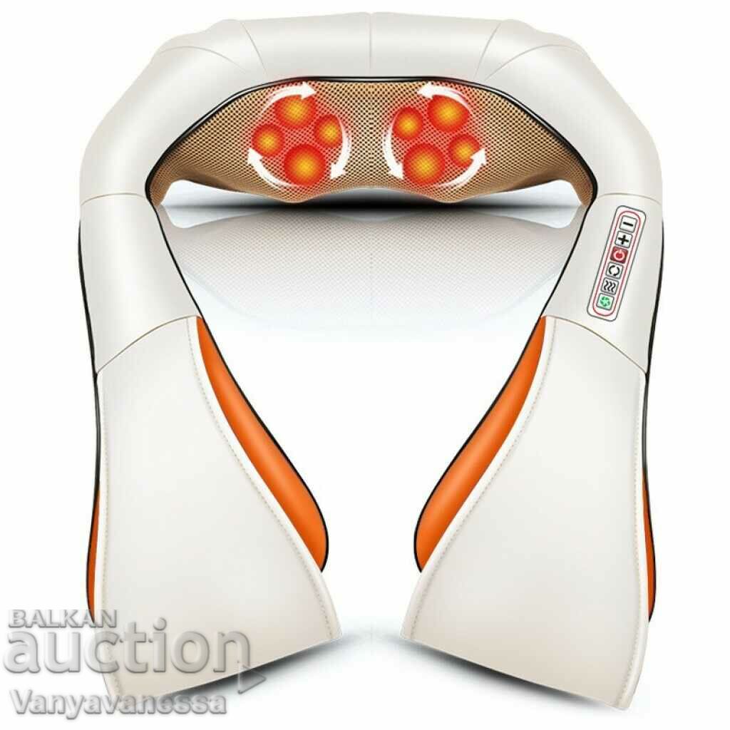 Shiatsu 4D massager for neck, back, shoulders and shoulders