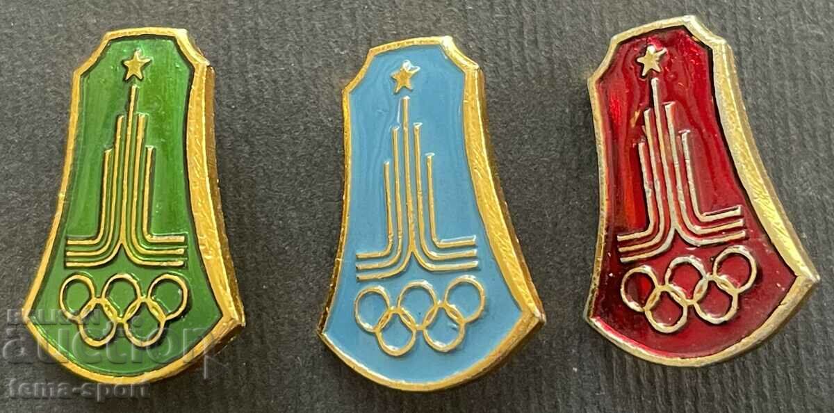 490 СССР лот от 3 олимпийски знака  Олимпиада Москва 1980г.