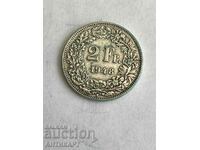 сребърна монета 2 франка Швейцария 1948 сребро