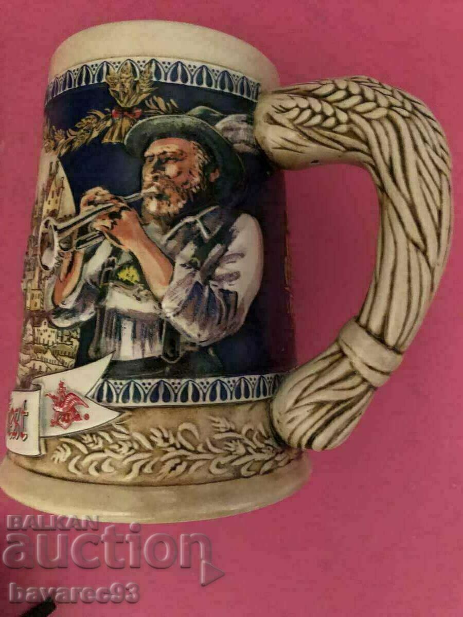 Collectible beer mug.